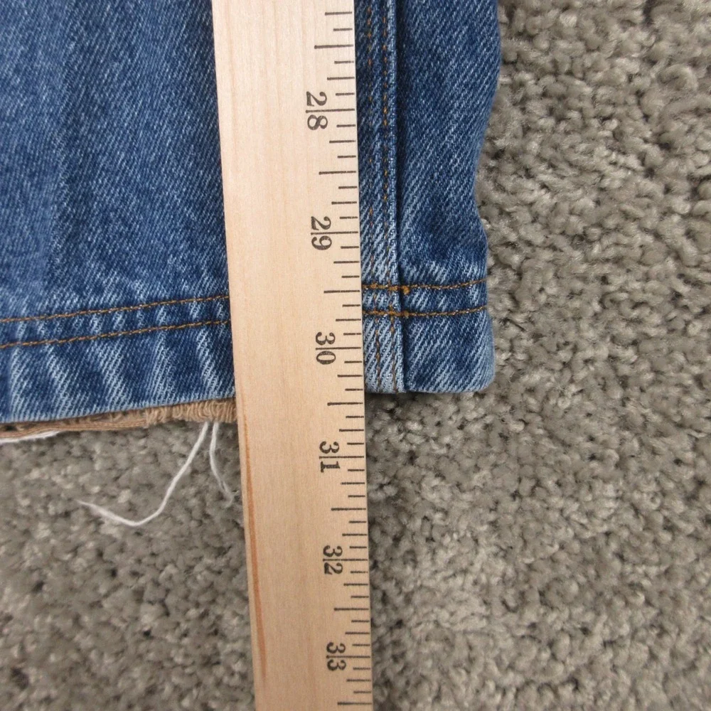 Duluth Jeans Mens 50x32 Blue Workwear Faded Heavy Cotton Relaxed Denim Pants